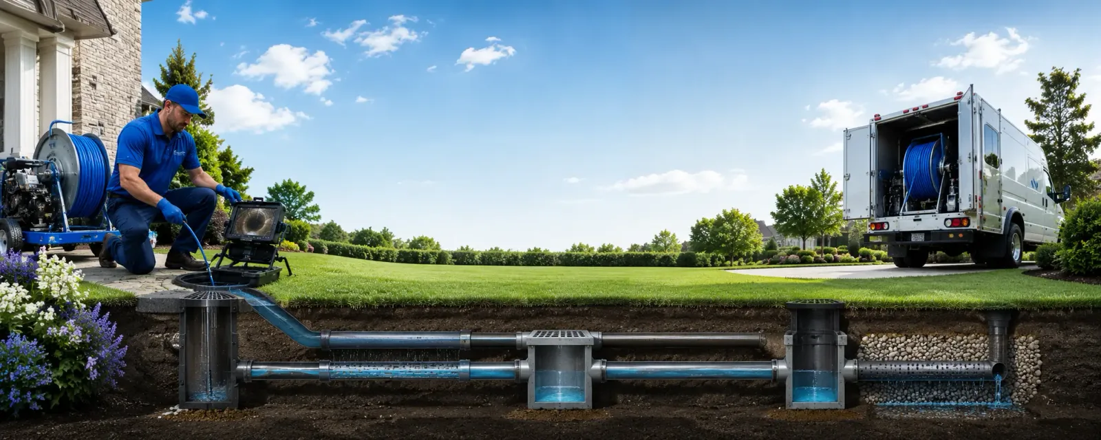 Outdoor drain cleaning information for Clinton, OH
